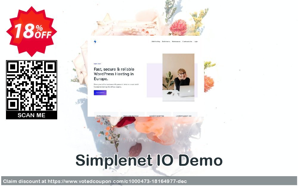 Simplenet IO Demo Coupon, discount demo exclusive promo code 2023. Promotion: exclusive promo code of demo 2023