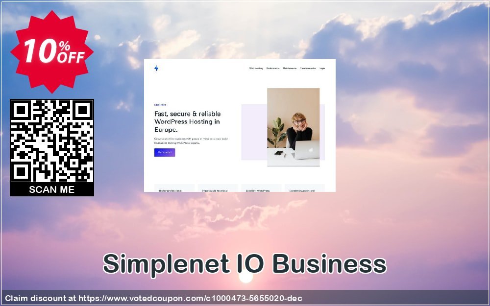 Simplenet IO Business Coupon, discount Business best promotions code 2024. Promotion: best promotions code of Business 2024