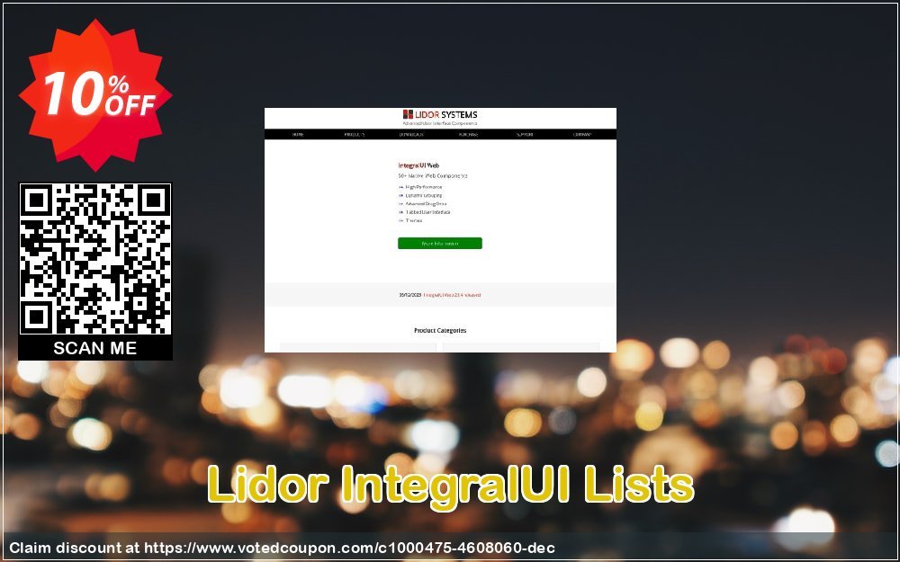 Lidor IntegralUI Lists Coupon, discount IntegralUI Lists big offer code 2023. Promotion: big offer code of IntegralUI Lists 2023