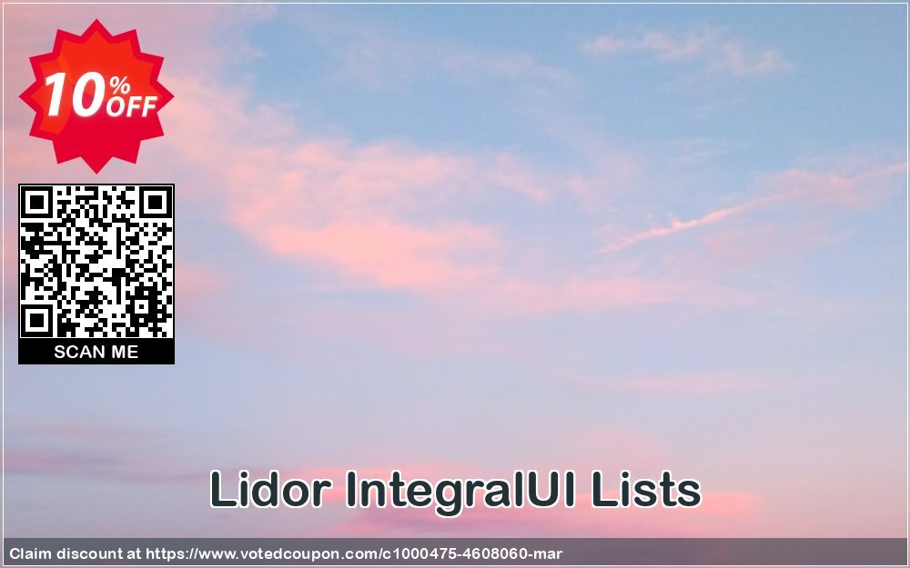 Lidor IntegralUI Lists Coupon, discount IntegralUI Lists big offer code 2024. Promotion: big offer code of IntegralUI Lists 2024