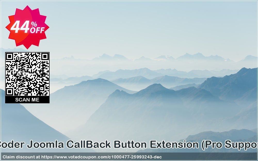 ExtensionCoder Joomla CallBack Button Extension, Pro Support Package  Coupon, discount 40% discount. Promotion: fearsome discount code of ExtensionCoder - Joomla - CallBack Button Extension - Pro Lifetime Package 2023