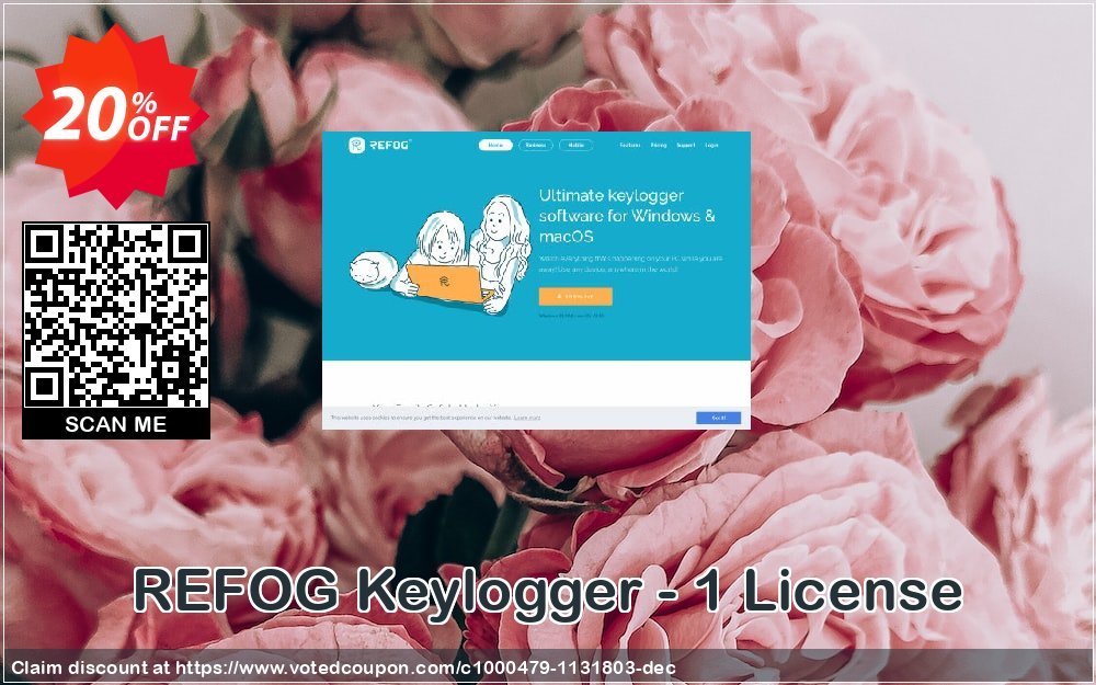 REFOG Keylogger - 1 Plan Coupon, discount REFOG Keylogger - 1 License Stirring offer code 2023. Promotion: Stirring offer code of REFOG Keylogger - 1 License 2023