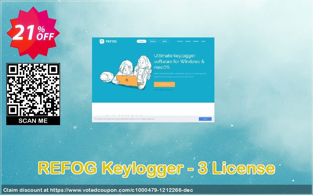 REFOG Keylogger - 3 Plan Coupon, discount REFOG Keylogger - 3 License Awful sales code 2023. Promotion: Awful sales code of REFOG Keylogger - 3 License 2023
