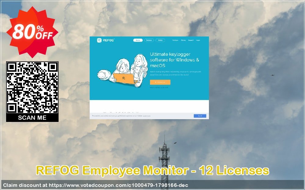 REFOG Employee Monitor - 12 Plans Coupon, discount REFOG Employee Monitor - 12 Licenses Wondrous sales code 2023. Promotion: Wondrous sales code of REFOG Employee Monitor - 12 Licenses 2023