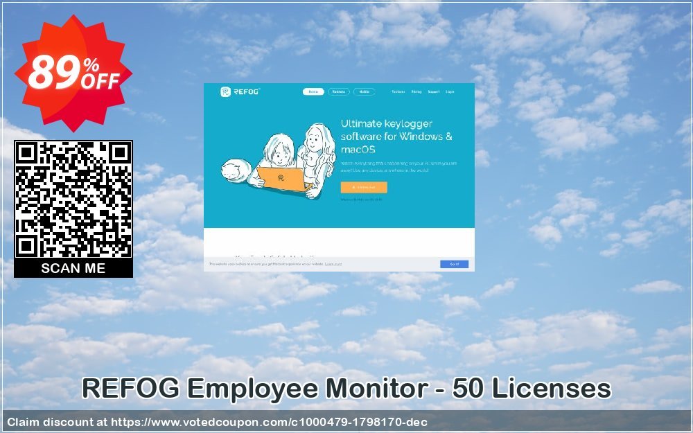 REFOG Employee Monitor - 50 Plans Coupon, discount REFOG Employee Monitor - 50 Licenses Super promo code 2023. Promotion: Super promo code of REFOG Employee Monitor - 50 Licenses 2023