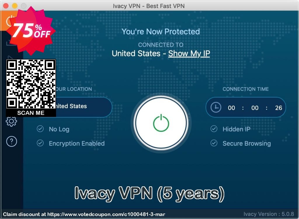 Ivacy VPN, 5 years  Coupon Code May 2024, 75% OFF - VotedCoupon