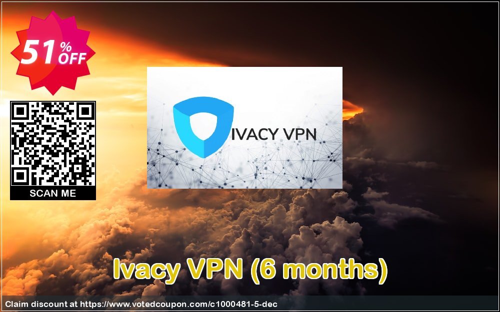 Ivacy VPN, 6 months  Coupon, discount 50% OFF Ivacy VPN (6 months) Feb 2023. Promotion: Staggering promo code of Ivacy VPN (6 months), tested in February 2023