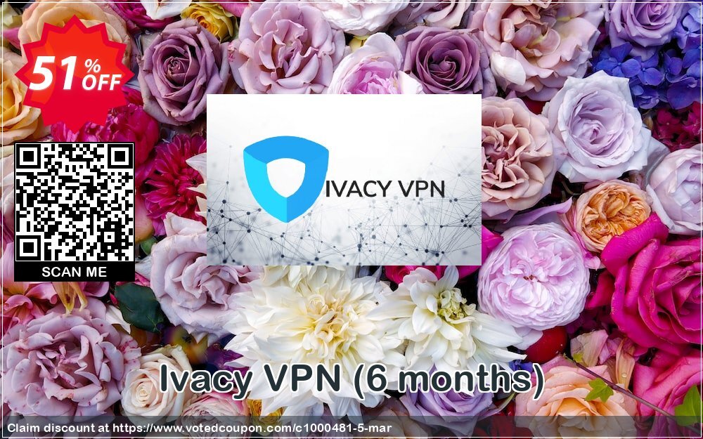 Ivacy VPN, 6 months  Coupon, discount 50% OFF Ivacy VPN (6 months) Feb 2024. Promotion: Staggering promo code of Ivacy VPN (6 months), tested in February 2024