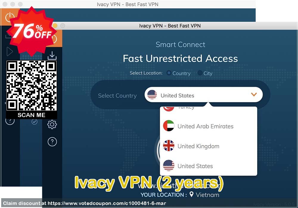 Ivacy VPN, 2 years  Coupon Code Apr 2024, 76% OFF - VotedCoupon