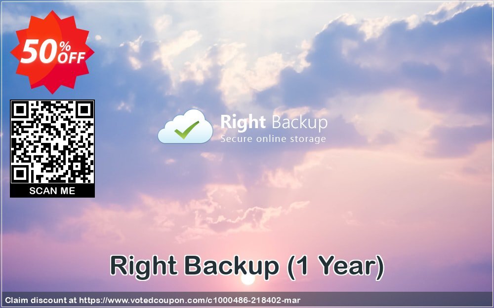 Right Backup, Yearly  Coupon, discount 50% OFF Right Backup, verified. Promotion: Fearsome offer code of Right Backup, tested & approved