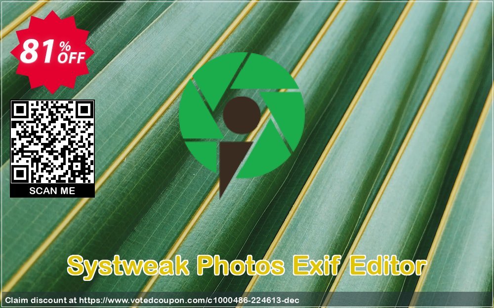 Systweak Photos Exif Editor Coupon, discount 50% OFF Photos Exif Editor, verified. Promotion: Fearsome offer code of Photos Exif Editor, tested & approved