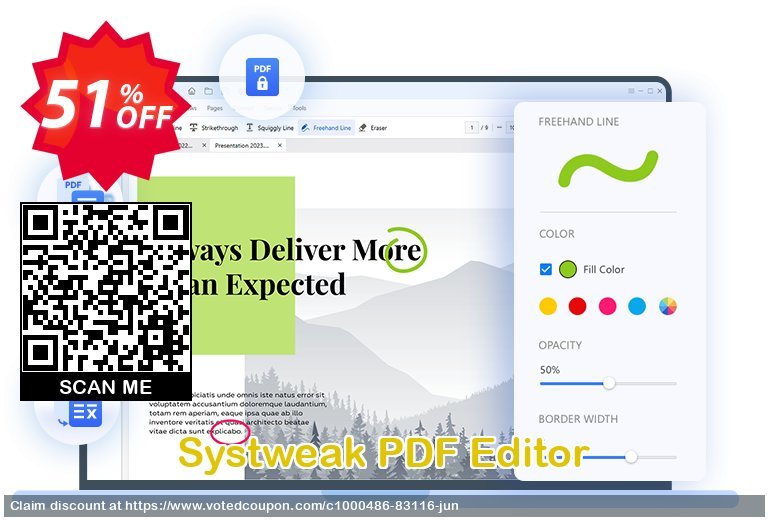 Systweak PDF Editor Coupon, discount 80% OFF Systweak PDF Editor, verified. Promotion: Fearsome offer code of Systweak PDF Editor, tested & approved