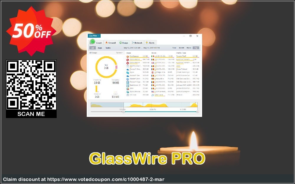 GlassWire PRO Coupon, discount 29% OFF GlassWire PRO, verified. Promotion: Dreaded discount code of GlassWire PRO, tested & approved