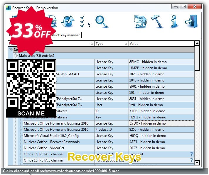 Recover Keys Coupon Code May 2024, 33% OFF - VotedCoupon