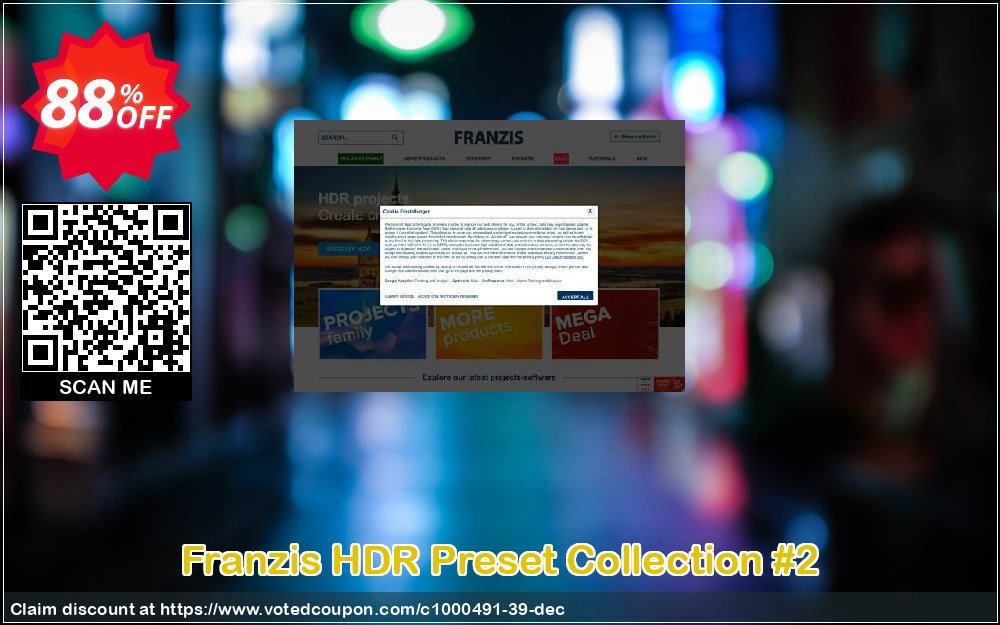 Franzis HDR Preset Collection #2 Coupon, discount 15% OFF Franzis Preset Collection #2, verified. Promotion: Awful sales code of Franzis Preset Collection #2, tested & approved