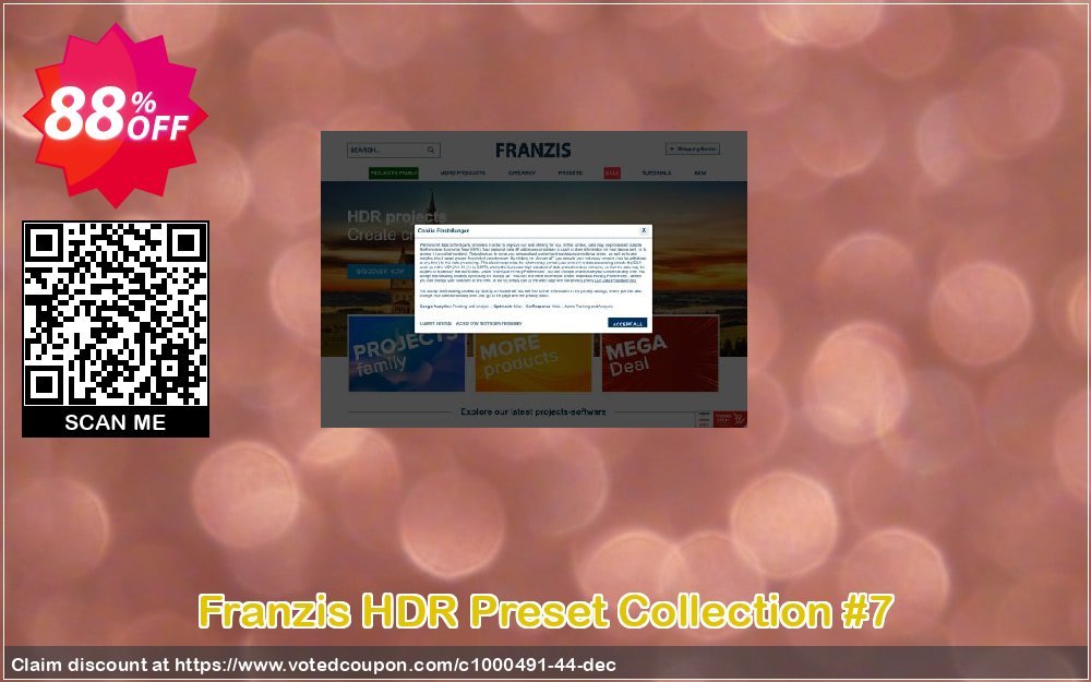 Franzis HDR Preset Collection #7 Coupon, discount 15% OFF Franzis Preset Collection #7, verified. Promotion: Awful sales code of Franzis Preset Collection #7, tested & approved