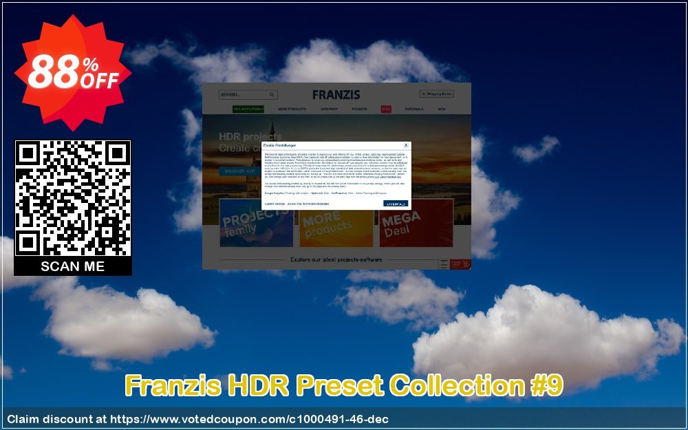 Franzis HDR Preset Collection #9 Coupon, discount 15% OFF Franzis Preset Collection #9, verified. Promotion: Awful sales code of Franzis Preset Collection #9, tested & approved