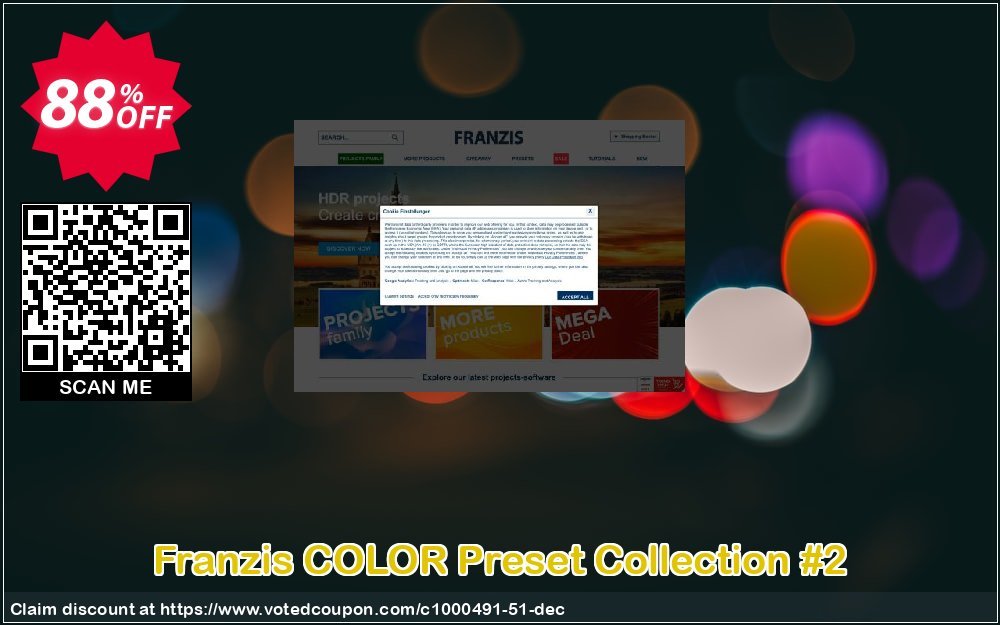 Franzis COLOR Preset Collection #2 Coupon, discount 15% OFF Franzis COLOR Preset Collection #2, verified. Promotion: Awful sales code of Franzis COLOR Preset Collection #2, tested & approved