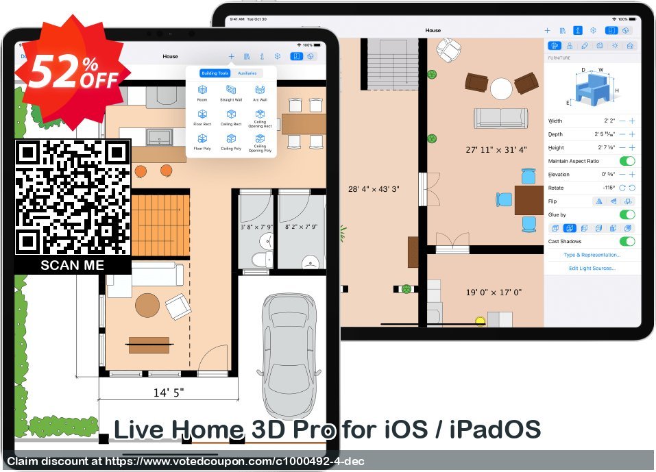 Live Home 3D Pro for iOS / iPadOS Coupon, discount 50% OFF Live Home 3D Pro for iOS / iPadOS, verified. Promotion: Awful deals code of Live Home 3D Pro for iOS / iPadOS, tested & approved