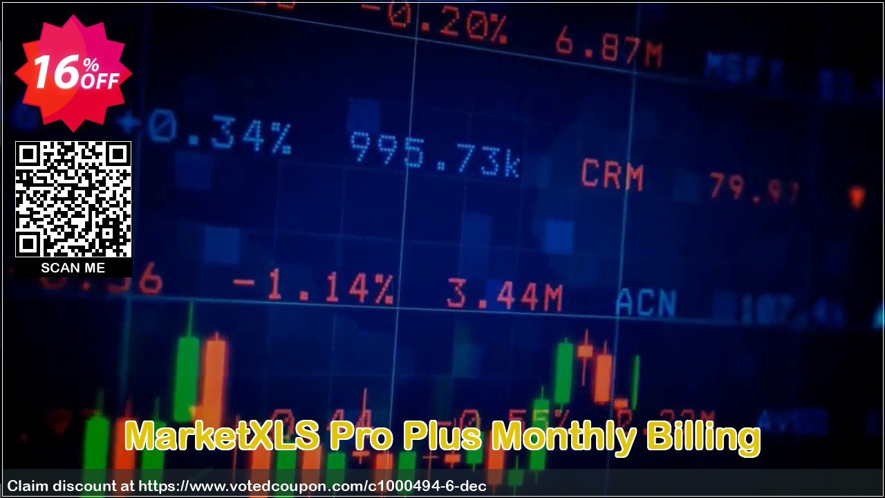 MarketXLS Pro Plus Monthly Billing