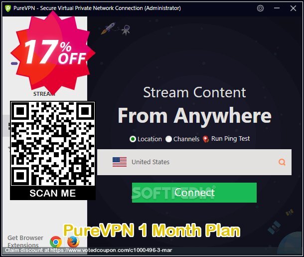 PureVPN Monthly Plan Coupon Code May 2024, 17% OFF - VotedCoupon