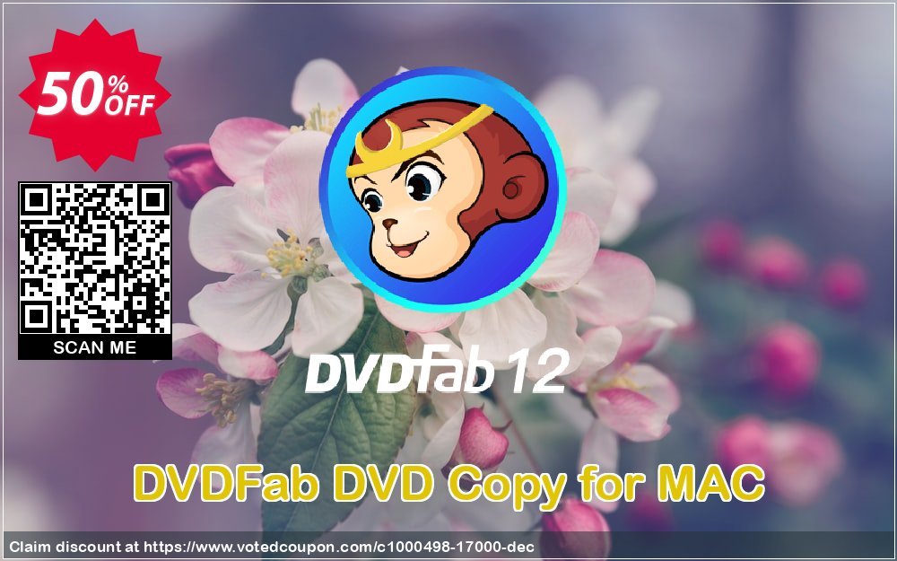DVDFab DVD Copy for MAC Coupon, discount 50% OFF DVDFab DVD Copy for MAC, verified. Promotion: Special sales code of DVDFab DVD Copy for MAC, tested & approved
