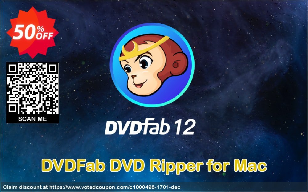 DVDFab DVD Ripper for MAC Coupon Code Mar 2024, 50% OFF - VotedCoupon