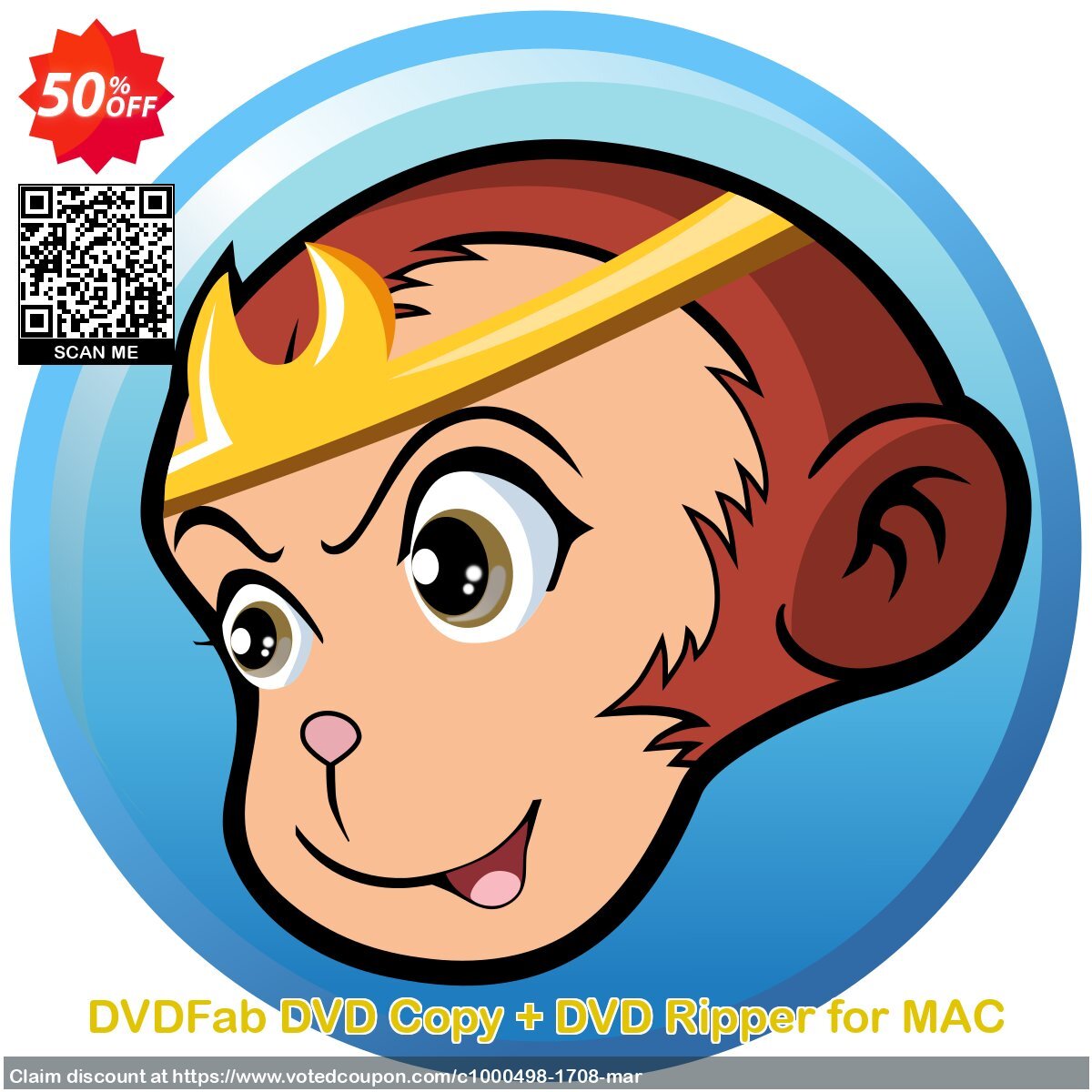 DVDFab DVD Copy + DVD Ripper for MAC Coupon Code Apr 2024, 50% OFF - VotedCoupon