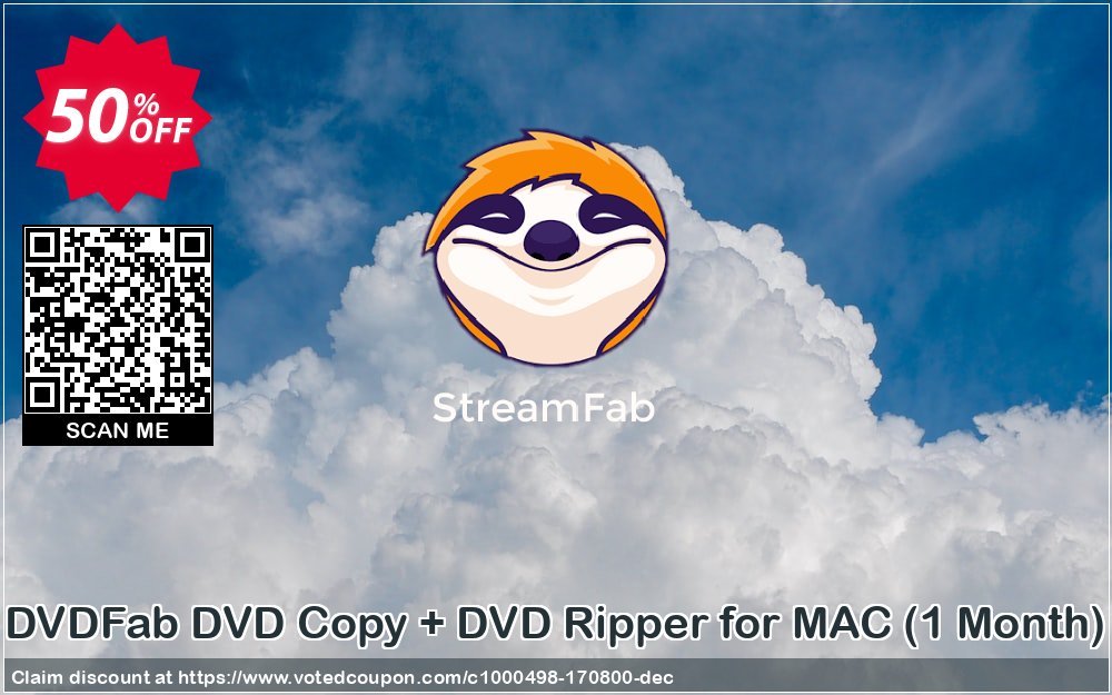DVDFab DVD Copy + DVD Ripper for MAC, Monthly  Coupon Code Apr 2024, 50% OFF - VotedCoupon