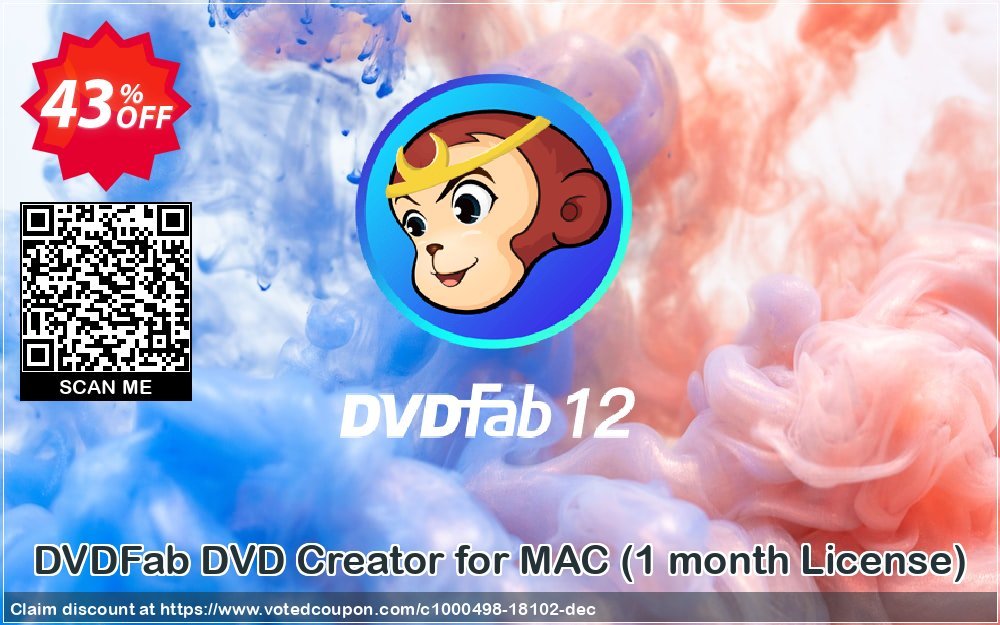 DVDFab DVD Creator for MAC, Monthly Plan  Coupon Code Apr 2024, 43% OFF - VotedCoupon