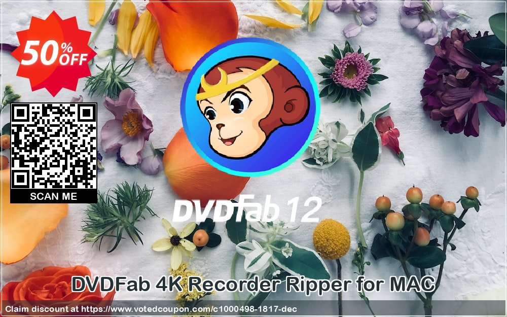 DVDFab 4K Recorder Ripper for MAC Coupon, discount 50% OFF DVDFab 4K Recorder Ripper for MAC, verified. Promotion: Special sales code of DVDFab 4K Recorder Ripper for MAC, tested & approved