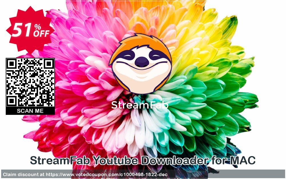 StreamFab Youtube Downloader for MAC Coupon, discount 50% OFF StreamFab Youtube Downloader for MAC, verified. Promotion: Special sales code of StreamFab Youtube Downloader for MAC, tested & approved