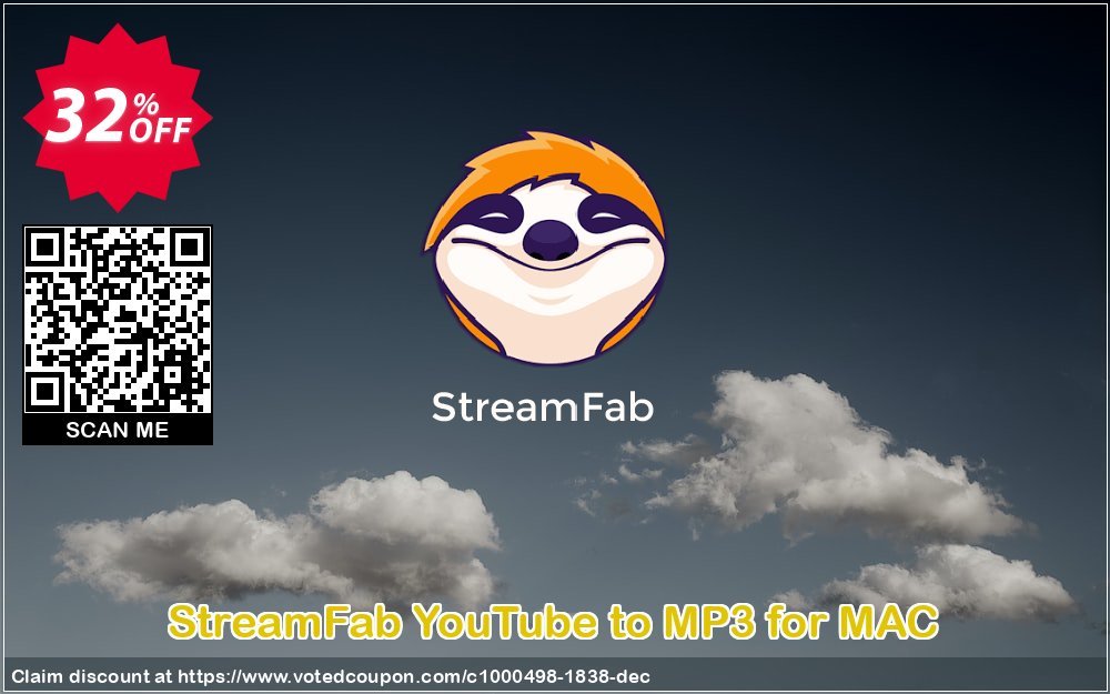 StreamFab YouTube to MP3 for MAC Coupon, discount 30% OFF StreamFab YouTube to MP3 for MAC, verified. Promotion: Special sales code of StreamFab YouTube to MP3 for MAC, tested & approved