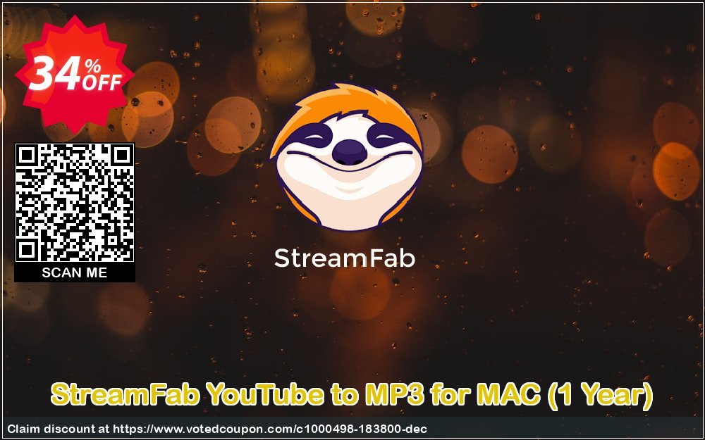 StreamFab YouTube to MP3 for MAC, Yearly  Coupon, discount 30% OFF StreamFab YouTube to MP3 (1 Month License), verified. Promotion: Special sales code of StreamFab YouTube to MP3 (1 Month License), tested & approved