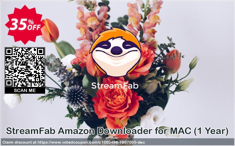 StreamFab Amazon Downloader for MAC, Yearly  Coupon, discount 35% OFF StreamFab Amazon Downloader for MAC 1 Year, verified. Promotion: Special sales code of StreamFab Amazon Downloader for MAC 1 Year, tested & approved