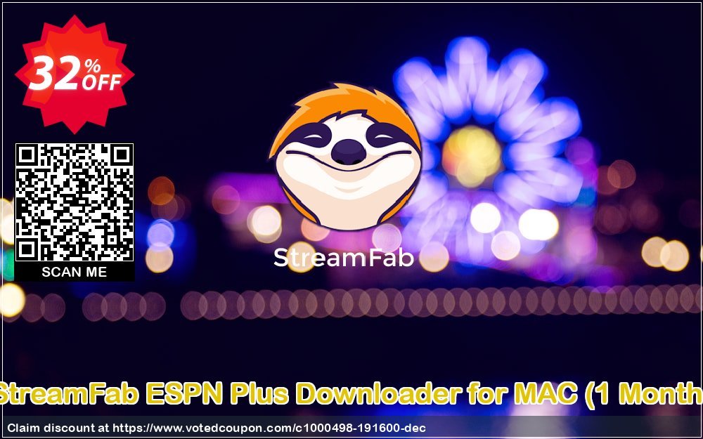 StreamFab ESPN Plus Downloader for MAC, Monthly  Coupon, discount 30% OFF StreamFab ESPN Plus Downloader for MAC (1 Month), verified. Promotion: Special sales code of StreamFab ESPN Plus Downloader for MAC (1 Month), tested & approved