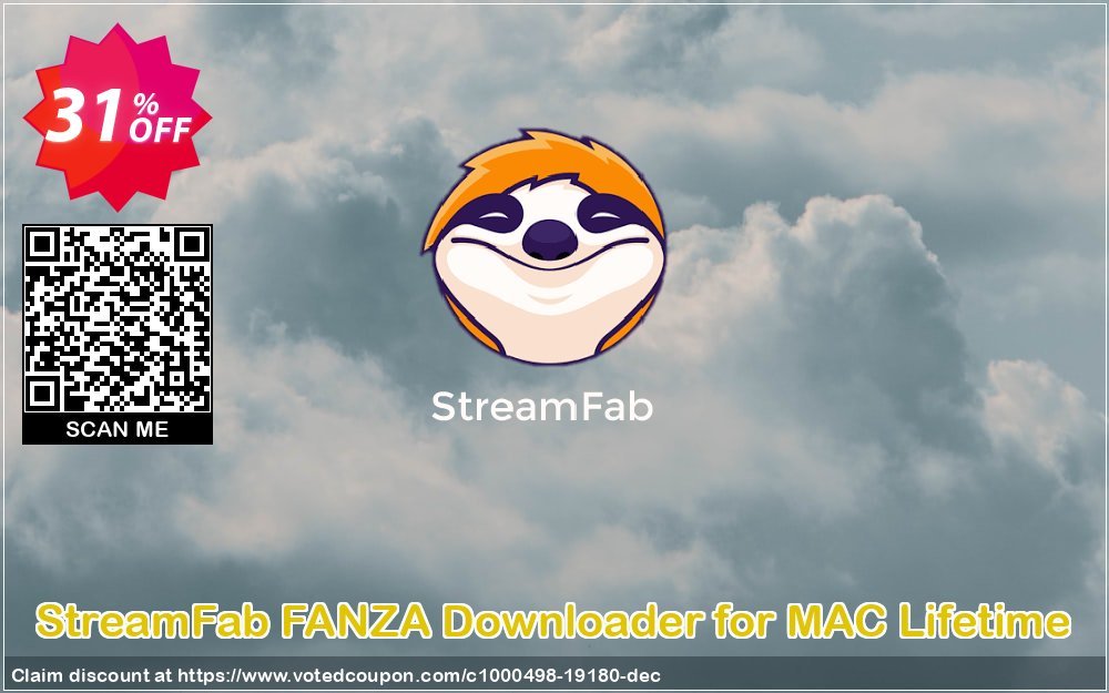 StreamFab FANZA Downloader for MAC Lifetime Coupon, discount 31% OFF StreamFab FANZA Downloader for MAC Lifetime, verified. Promotion: Special sales code of StreamFab FANZA Downloader for MAC Lifetime, tested & approved