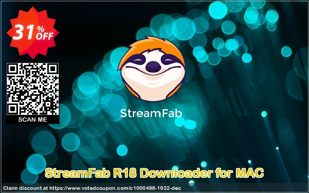 StreamFab R18 Downloader for MAC Coupon, discount 31% OFF StreamFab R18 Downloader for MAC, verified. Promotion: Special sales code of StreamFab R18 Downloader for MAC, tested & approved