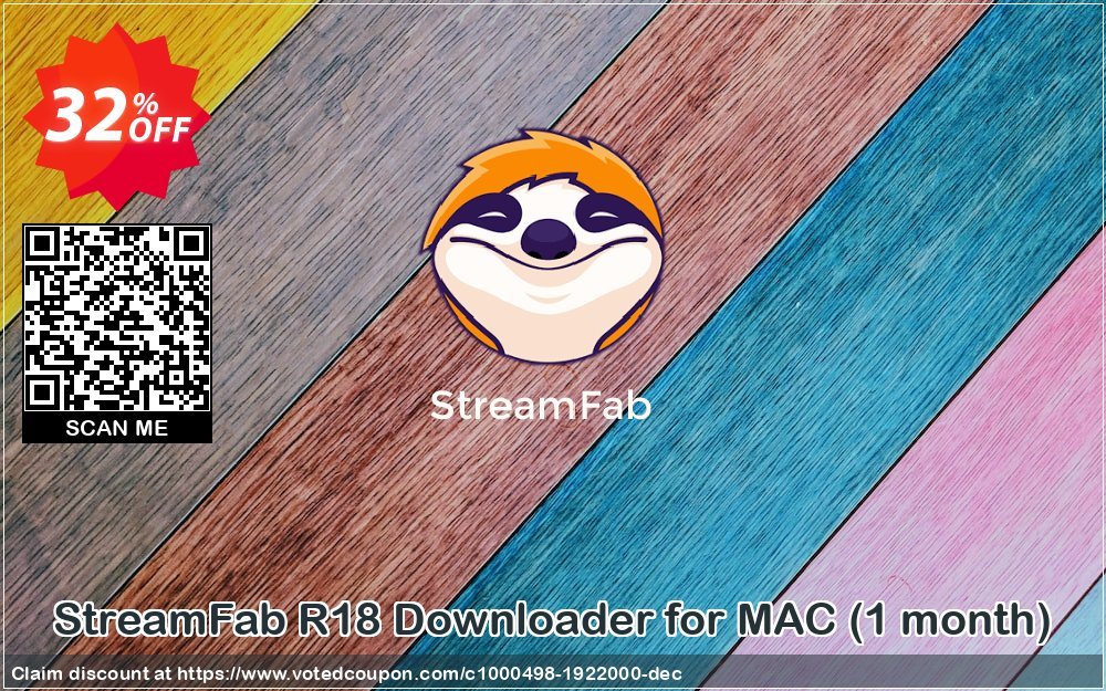 StreamFab R18 Downloader for MAC, Monthly  Coupon, discount 30% OFF StreamFab R18 Downloader for MAC (1 month), verified. Promotion: Special sales code of StreamFab R18 Downloader for MAC (1 month), tested & approved