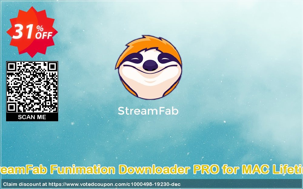 StreamFab Funimation Downloader PRO for MAC Lifetime Coupon, discount 31% OFF StreamFab Funimation Downloader PRO for MAC Lifetime, verified. Promotion: Special sales code of StreamFab Funimation Downloader PRO for MAC Lifetime, tested & approved