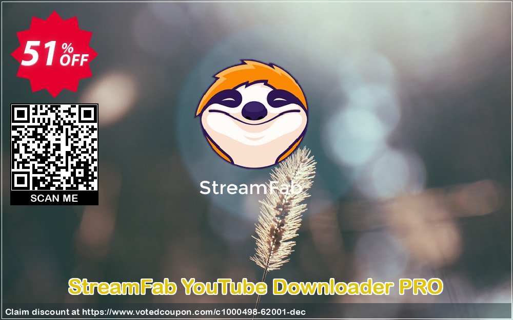 StreamFab YouTube Downloader PRO Coupon, discount 31% OFF StreamFab YouTube Downloader PRO, verified. Promotion: Special sales code of StreamFab YouTube Downloader PRO, tested & approved