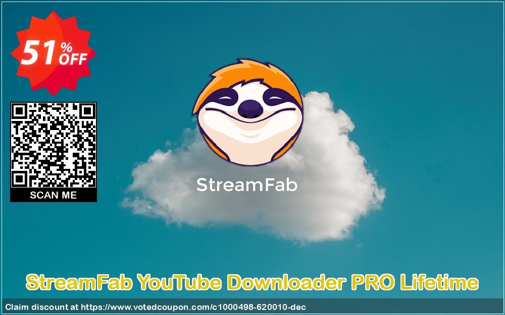 StreamFab YouTube Downloader PRO Lifetime Coupon, discount 31% OFF StreamFab YouTube Downloader PRO Lifetime, verified. Promotion: Special sales code of StreamFab YouTube Downloader PRO Lifetime, tested & approved