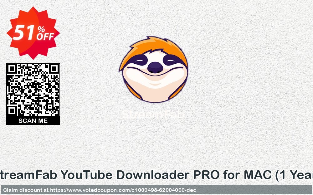 StreamFab YouTube Downloader PRO for MAC, Yearly  Coupon Code Apr 2024, 51% OFF - VotedCoupon