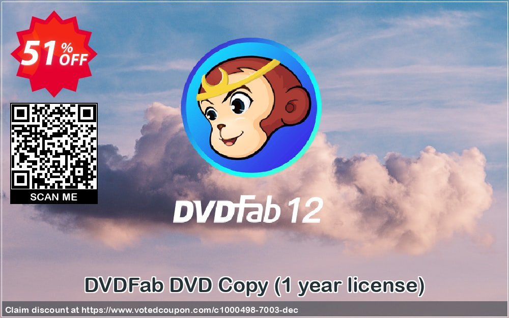 DVDFab DVD Copy, Yearly Plan  Coupon Code May 2024, 51% OFF - VotedCoupon