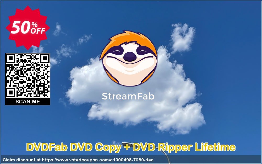 DVDFab DVD Copy + DVD Ripper Lifetime Coupon, discount 50% OFF DVDFab DVD Copy   DVD Ripper Lifetime, verified. Promotion: Special sales code of DVDFab DVD Copy   DVD Ripper Lifetime, tested & approved