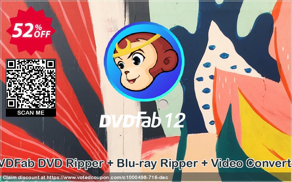 DVDFab DVD Ripper + Blu-ray Ripper + Video Converter Coupon, discount 52% OFF DVDFab DVD Ripper + Blu-ray Ripper + Video Converter, verified. Promotion: Special sales code of DVDFab DVD Ripper + Blu-ray Ripper + Video Converter, tested & approved