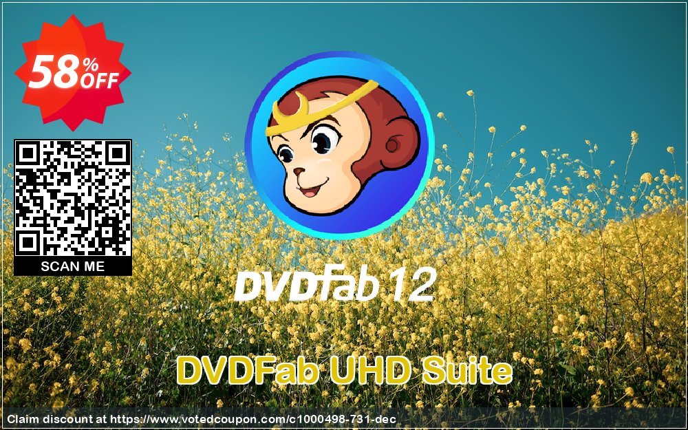 DVDFab UHD Suite Coupon, discount 50% OFF DVDFab UHD Suite, verified. Promotion: Special sales code of DVDFab UHD Suite, tested & approved