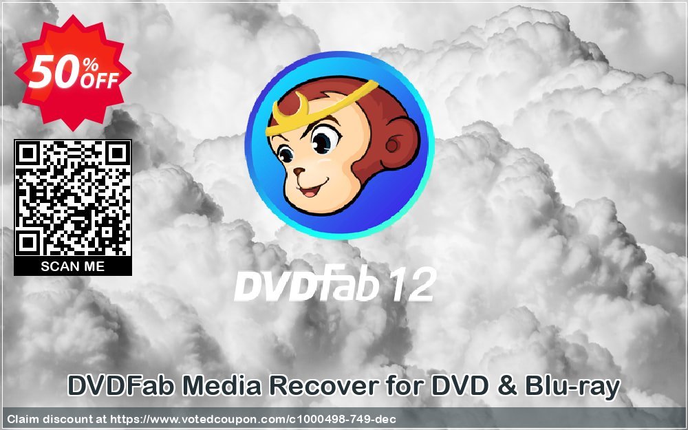 DVDFab Media Recover for DVD & Blu-ray Coupon, discount 50% OFF DVDFab Media Recover for DVD & Blu-ray, verified. Promotion: Special sales code of DVDFab Media Recover for DVD & Blu-ray, tested & approved