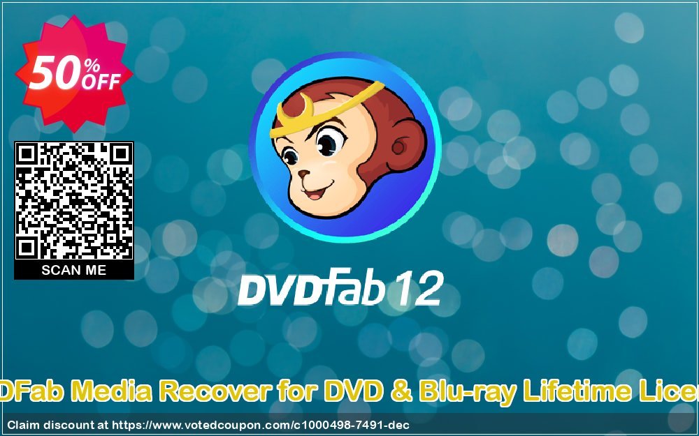 DVDFab Media Recover for DVD & Blu-ray Lifetime Plan Coupon Code Apr 2024, 50% OFF - VotedCoupon