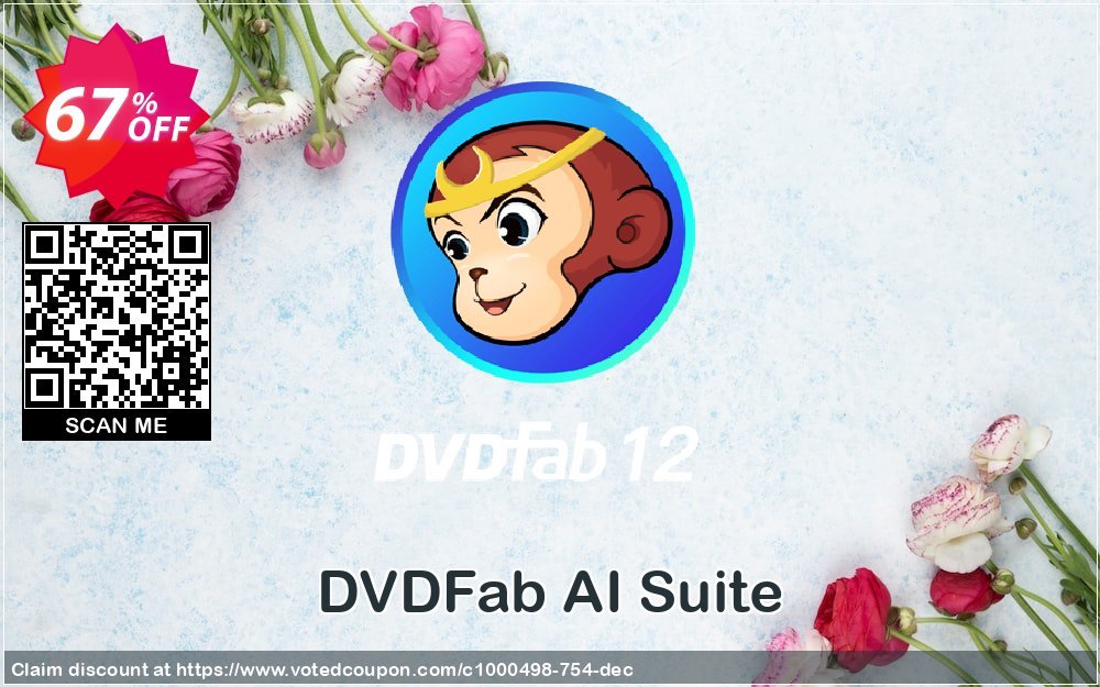 DVDFab AI Suite Coupon, discount 60% OFF DVDFab AI Suite, verified. Promotion: Special sales code of DVDFab AI Suite, tested & approved